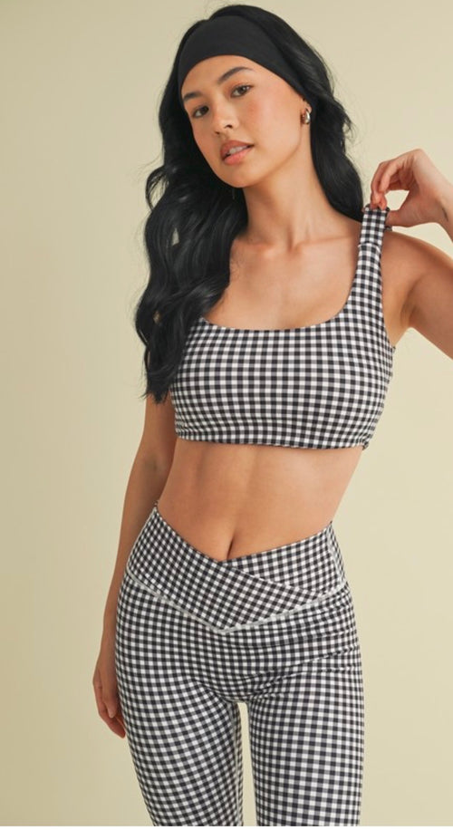 BLACK GINGHAM SET