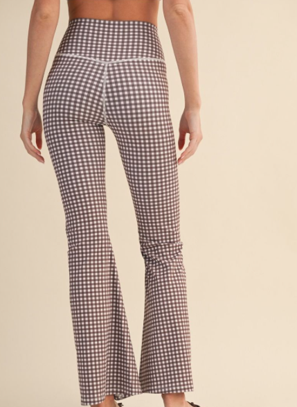 faith in gingham flare legging